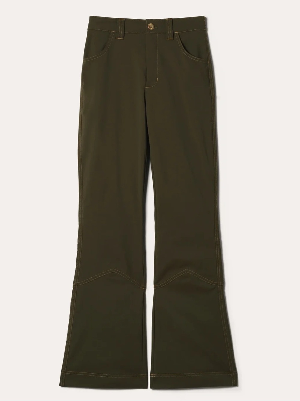 HIKERKIND NWT Kick Flare Trousers Forest Green Phyllis Size Large